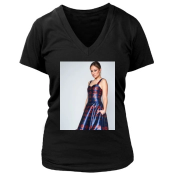 Olivia Wilde Women's Deep V-Neck TShirt