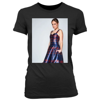 Olivia Wilde Women's Junior Cut Crewneck T-Shirt