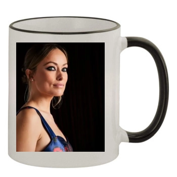 Olivia Wilde 11oz Colored Rim & Handle Mug