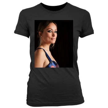 Olivia Wilde Women's Junior Cut Crewneck T-Shirt