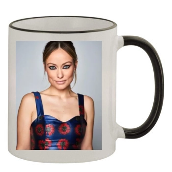 Olivia Wilde 11oz Colored Rim & Handle Mug