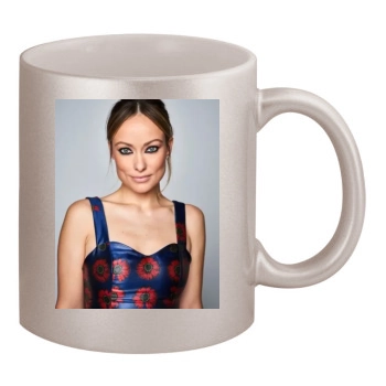 Olivia Wilde 11oz Metallic Silver Mug