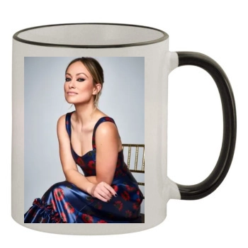 Olivia Wilde 11oz Colored Rim & Handle Mug