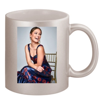 Olivia Wilde 11oz Metallic Silver Mug