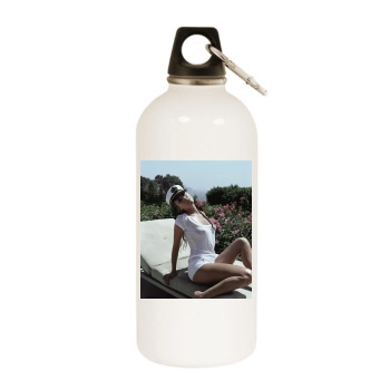 Holly Valance White Water Bottle With Carabiner