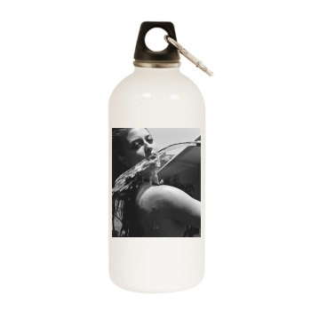 Holly Valance White Water Bottle With Carabiner