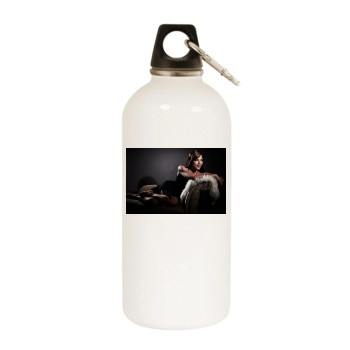 Selma Blair White Water Bottle With Carabiner