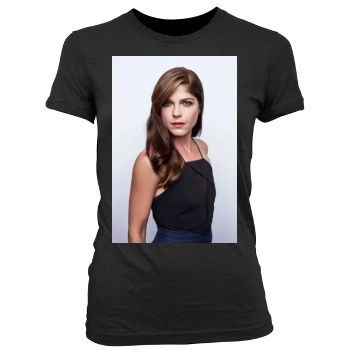 Selma Blair Women's Junior Cut Crewneck T-Shirt