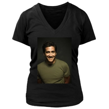 Jake Gyllenhaal Women's Deep V-Neck TShirt