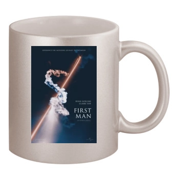 First Man (2018) 11oz Metallic Silver Mug