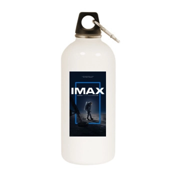 First Man (2018) White Water Bottle With Carabiner