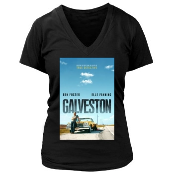 Galveston (2018) Women's Deep V-Neck TShirt