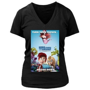 Here Comes the Grump (2018) Women's Deep V-Neck TShirt