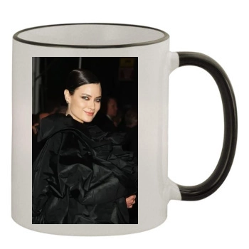 Shalom Harlow 11oz Colored Rim & Handle Mug