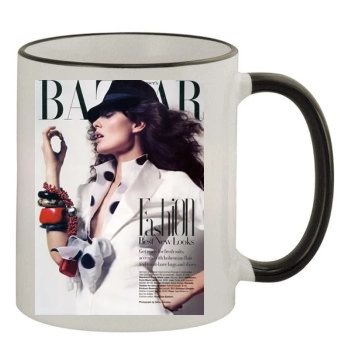 Shalom Harlow 11oz Colored Rim & Handle Mug