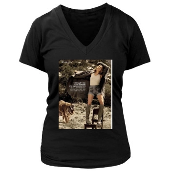 Sienna Miller Women's Deep V-Neck TShirt