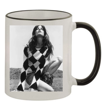 Stephanie Seymour 11oz Colored Rim & Handle Mug