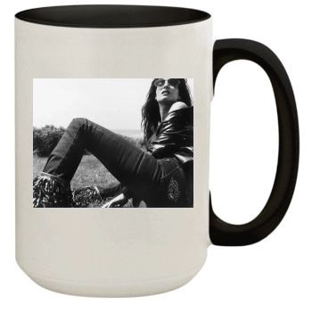 Stephanie Seymour 15oz Colored Inner & Handle Mug