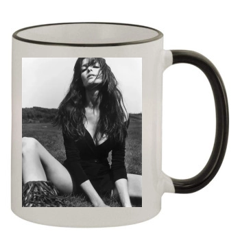 Stephanie Seymour 11oz Colored Rim & Handle Mug