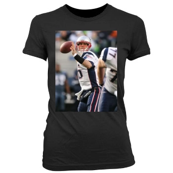 Tom Brady Women's Junior Cut Crewneck T-Shirt