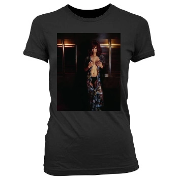 Tyra Banks Women's Junior Cut Crewneck T-Shirt