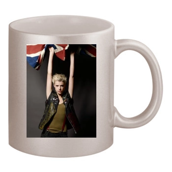 Agyness Deyn 11oz Metallic Silver Mug