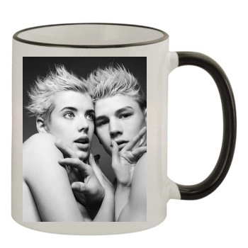 Agyness Deyn 11oz Colored Rim & Handle Mug