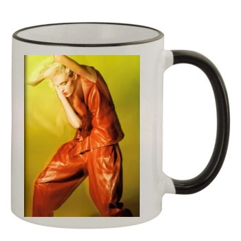 Anja Rubik 11oz Colored Rim & Handle Mug