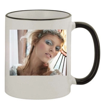 Anja Rubik 11oz Colored Rim & Handle Mug