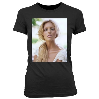 Anja Rubik Women's Junior Cut Crewneck T-Shirt