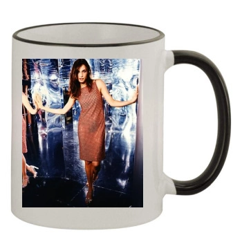 Famke Janssen 11oz Colored Rim & Handle Mug