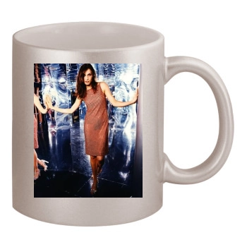 Famke Janssen 11oz Metallic Silver Mug