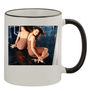 Famke Janssen 11oz Colored Rim & Handle Mug