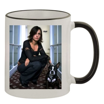 Famke Janssen 11oz Colored Rim & Handle Mug