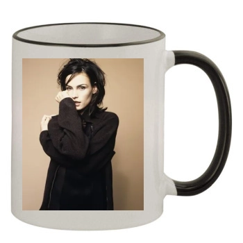 Famke Janssen 11oz Colored Rim & Handle Mug