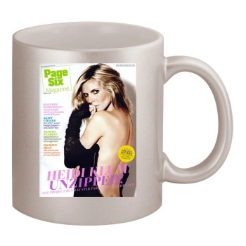 Heidi Klum 11oz Metallic Silver Mug