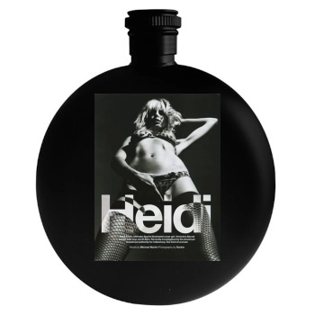 Heidi Klum Round Flask