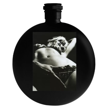 Heidi Klum Round Flask