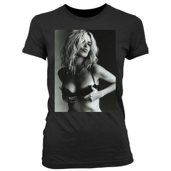 Heidi Klum Women's Junior Cut Crewneck T-Shirt