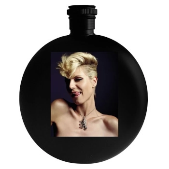 Heidi Klum Round Flask