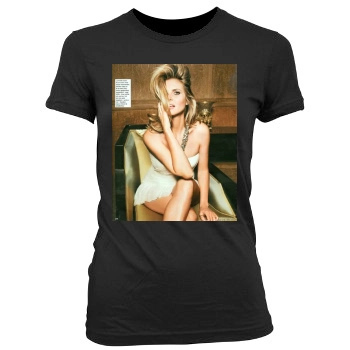 Heidi Klum Women's Junior Cut Crewneck T-Shirt