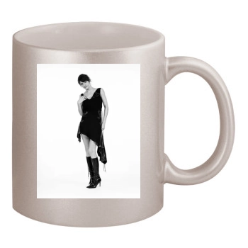 Helena Christensen 11oz Metallic Silver Mug