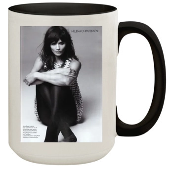 Helena Christensen 15oz Colored Inner & Handle Mug