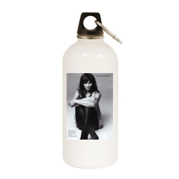 Helena Christensen White Water Bottle With Carabiner