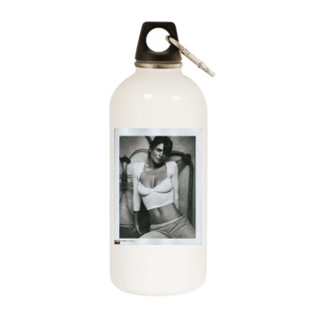 Helena Christensen White Water Bottle With Carabiner