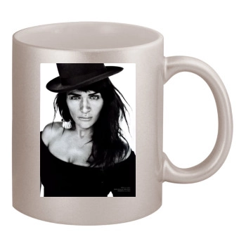 Helena Christensen 11oz Metallic Silver Mug