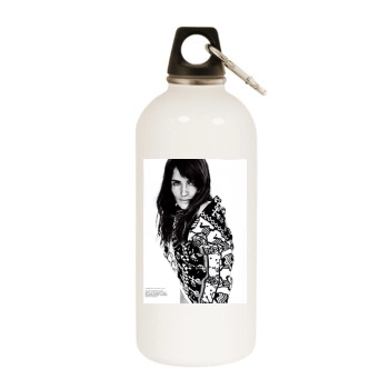 Helena Christensen White Water Bottle With Carabiner