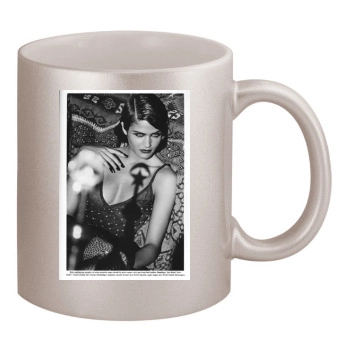 Helena Christensen 11oz Metallic Silver Mug