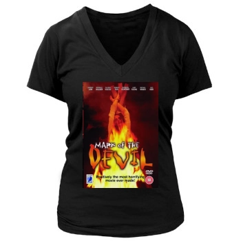 Hexen bis aufs Blut gequalt (1970) Women's Deep V-Neck TShirt