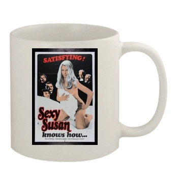 Frau Wirtin blast auch gern Trompete (1970) 11oz White Mug